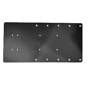 SEA BRACKETS 16" STRAIGHT TROLLING MOTOR PLATE, BLACK
