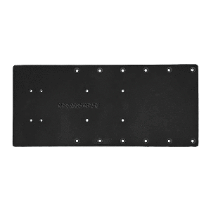 SEA BRACKETS 18" STRAIGHT TROLLING MOTOR PLATE, BLACK