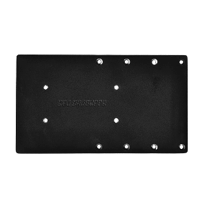 SEA BRACKETS 14" STRAIGHT TROLLING MOTOR PLATE F/GARMIN KRAKEN, BLACK