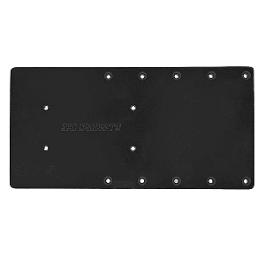 SEA BRACKETS 16" STRAIGHT TROLLING MOTOR PLATE F/GARMIN KRAKEN, BLACK