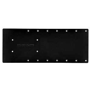 SEA BRACKETS 20" STRAIGHT TROLLING MOTOR PLATE F/GARMIN KRAKEN, BLACK