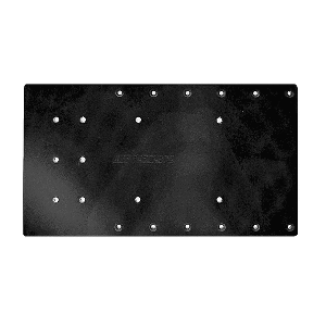 SEA BRACKETS 18" STRAIGHT TROLLING MOTOR PLATE F/MINN KOTA QUEST, BLACK