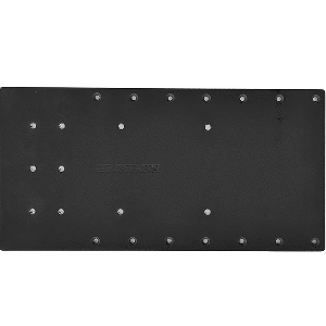 SEA BRACKETS 20" STRAIGHT TROLLING MOTOR PLATE F/MINN KOTA QUEST, BLACK