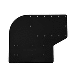 SEA BRACKETS LARGE OFFSET TROLLING MOTOR PLATE, BLACK