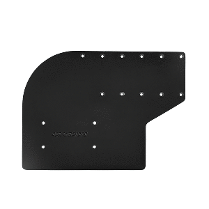 SEA BRACKETS SMALL OFFSET TROLLING MOTOR PLATE F/GARMIN KRAKEN, BLACK