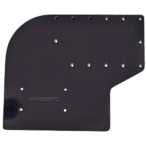 SEA BRACKETS LARGE OFFSET TROLLING MOTOR PLATE F/GARMIN KRAKEN, BLACK