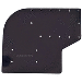 SEA BRACKETS LARGE OFFSET TROLLING MOTOR PLATE F/GARMIN KRAKEN, BLACK