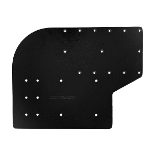 SEA BRACKETS LARGE OFFSET TROLLING MOTOR PLATE F/MINN KOTA QUEST, BLACK