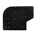 SEA BRACKETS LARGE OFFSET TROLLING MOTOR PLATE F/MINN KOTA QUEST, BLACK