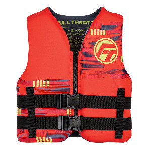 FULL THROTTLE YOUTH RAPID-DRY LIFE JACKET, RED