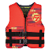 FULL THROTTLE YOUTH RAPID-DRY LIFE JACKET, RED