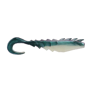 BERKLEY GULP! SALTWATER NEMESIS PRAWN CURL TAIL, 4", OCEAN SHIFT