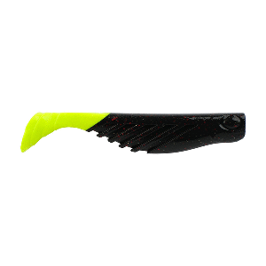 BERKLEY GULP! SALTWATER RIPPLE MULLET, 3", MORNING GLORY/CHARTREUSE GSRM3-MG