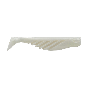 BERKLEY GULP! SALTWATER RIPPLE MULLET, 4", PEARL WHITE GSRM4-PW