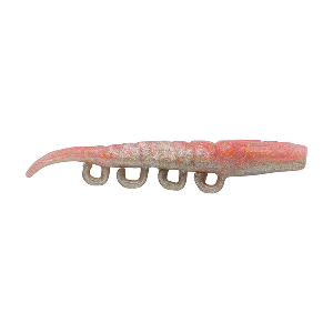 BERKLEY GULP! SALTWATER TURBO SHRIMP, 5", FLAMINGO CHROME
