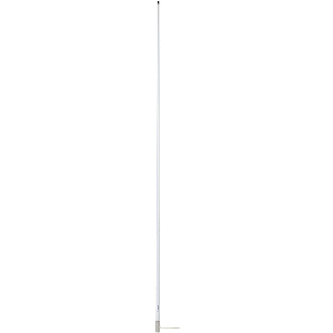 SCOUT 8' WHITE VHF ANTENNA 6DB STAINLESS STEEL FERRULE W/5M RG-58 COAX INCLUDES PL-259 KS-42