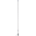 SCOUT TITAN SERIES 4' WHITE VHF ANTENNA 3DB STAINLESS STEEL FERULE W/5M RG-58 INCLUDES PL-259