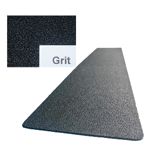 GATOR GUARDS GATORSKINZ NON-SKID STEP PAD, GREY GRIT, 16" X 4"