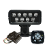 ACR RCL-100 LED BLACK SEARCHLIGHT W/URP-103 WIRED POINT PAD, URC-104 MASTER CONTROLLER