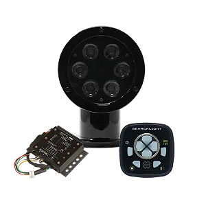ACR RCL-50 LED BLACK SEARCHLIGHT W/URP-103 WIRED POINT PAD & URC-104 MASTER CONTROLLER
