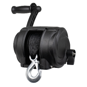 POWERWINCH PREMIER SERIES WINCH 2000LB, 8", CRANK ARM, CARBON BLACK