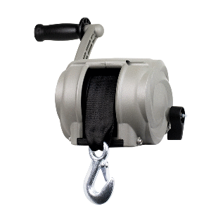POWERWINCH PREMIER SERIES WINCH 2000LB, 8", CRANK ARM, SALTWATER SILVER