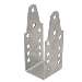CE SMITH STRAP BENT CHANNEL UPRIGHT SHORT GALVANIZED BRACKET, 9