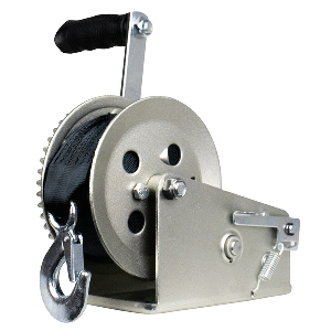 POWERWINCH UTILITY SERIES WINCH 1,800LB, 2 SPEED, 8" CRANK ARM, ZINC