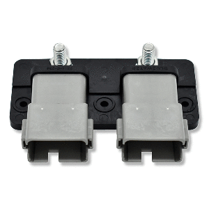 BLUEWATER DUAL 12 POSITION MALE SEALED DEUTSCH CONNECTOR BUSBAR, 5/16" STUD