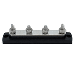 BLUEWATER COMMON STUD BUSBAR 4 GANG, BLACK