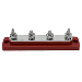 BLUEWATER COMMON STUD BUSBAR 4 GANG, RED