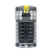 BLUEWATER 12 POSITION FUSE BLOCK ATC W/YELLOW SLIDE