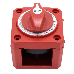 BLUEWATER ON/OFF SWITCH BATTERY SWITCH, SURFACE MOUNT, RED