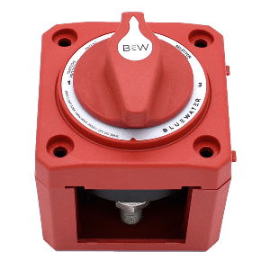 BLUEWATER OFF/1/2 BATTERY SWITCH, SURFACE MOUNT, RED