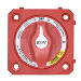 BLUEWATER OFF/ON COMBINE BATTERY SWITCH W/O BASE, PANEL MOUNT, RED