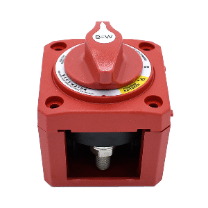 BLUEWATER OFF/ON COMBINE BATTERY SWITCH W/O BASE, SURFACE MOUNT, RED