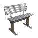 SPRINGFIELD ALUMINUM DOCK BENCH