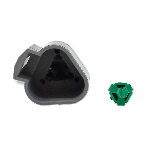 BLUEWATER 3 POSITION MALE DEUTSCH CONNECTOR W/WEDGE LOCK