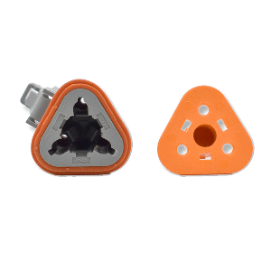 BLUEWATER 3 POSITION FEMALE DEUTSCH CONNECTOR W/WEDGE LOCK