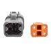 BLUEWATER 4 POSITION DTP FEMALE CONNECTOR W/WEDGE LOCK