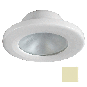 I2SYSTEMS APEIRON SCREW MOUNT LIGHT, ROUND, WARM WHITE/WHITE FINISH