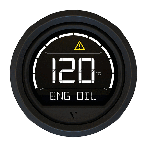 VERATRON VL DIGITAL 52 W/TRIANGULAR BLACK BEZEL