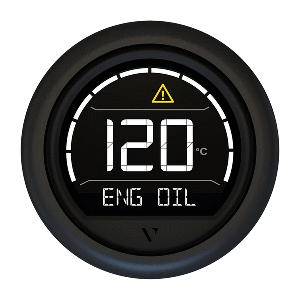 VERATRON VL DIGITAL 52 W/ROUND BLACK BEZEL