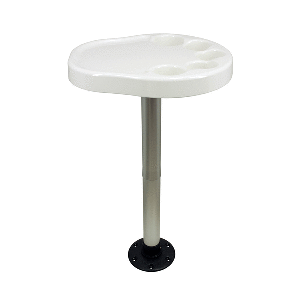 SPRINGFIELD PARTY PLATTER THREAD-LOCK SURFACE MOUNT TABLE PACKAGE, WHITE