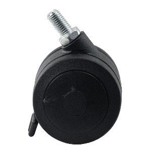 SPRINGFIELD 5-LEGGED DECK BASE CASTER REPLACEMENT, 75MM W/BRAKE URETHANE