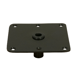 SPRINGFIELD KINGPIN STANDARD SQUARE STEEL BASE W/STAIN E-COAT, 7"X7"