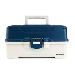 PLANO THREE-TRAY TACKLE BOX, BLUE/WHITE