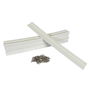 CALIBER MARINE SLIDES 1.5"X15" WHITE *10-PACK