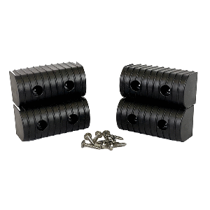 CALIBER BUNKWRAP END CAP 2X4" BLACK ACCESSORY KIT W/SS HARDWARE *4-PACK