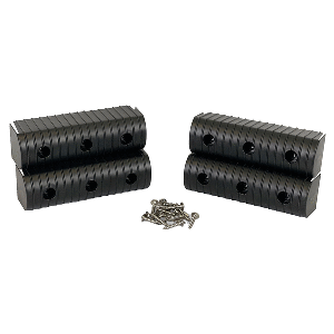 CALIBER BUNKWRAP END CAP 2X6" BLACK ACCESSORY KIT W/SS HARDWARE *4-PACK